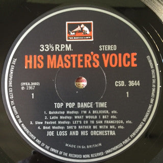 Joe Loss & His Orchestra - Top Pop Dance Time (Vinyl) Image