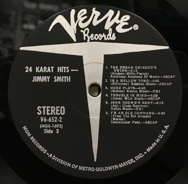 Jimmy Smith - 24 Karat Hits (Vinyl) (2 LP) Image