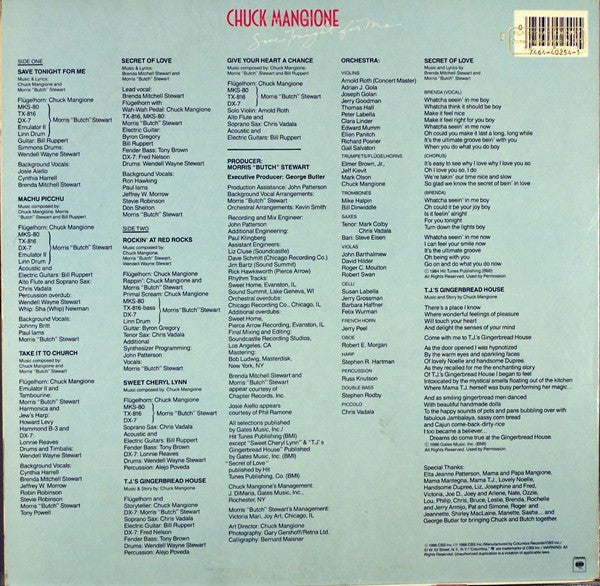 Chuck Mangione - Save Tonight For Me (Vinyl) Image