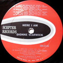 Dionne Warwick - Here I Am (Vinyl) Image