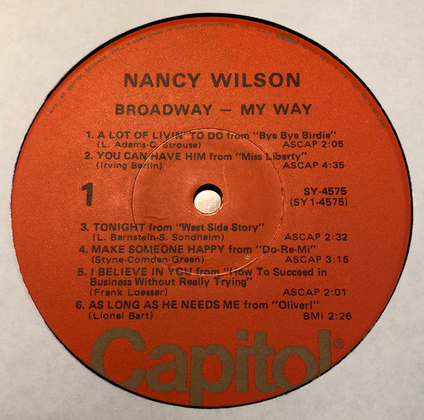 Nancy Wilson - Broadway - My Way (Vinyl) Image