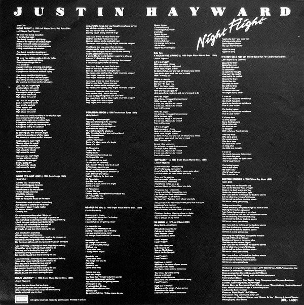 Justin Hayward - Night Flight (Vinyl) Image