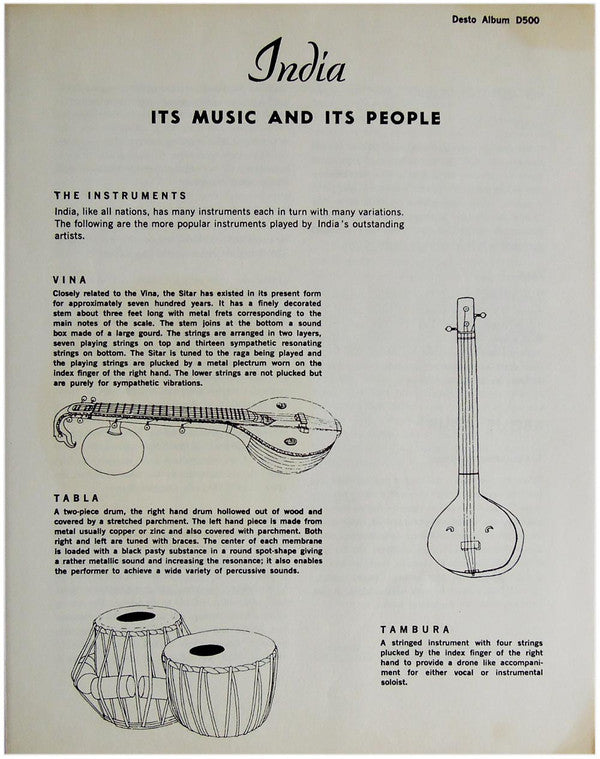 Christobel Weerasinghe - India - Its Music And Its People (Vinyl) Image