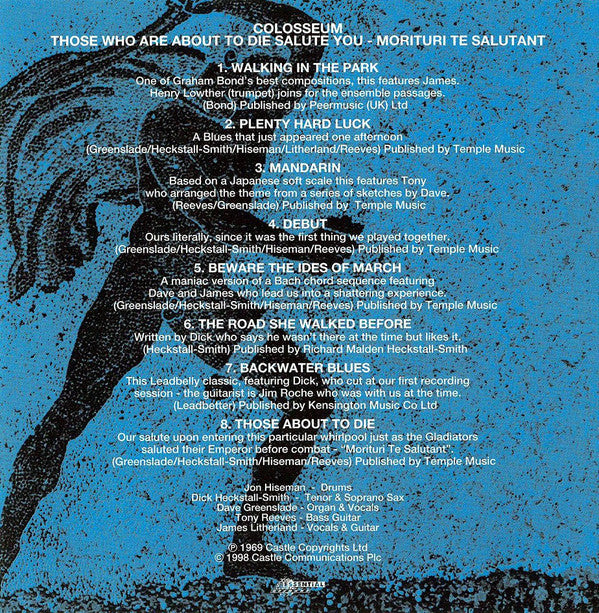Colosseum - Those Who Are About To Die, Salute You (CD) Image