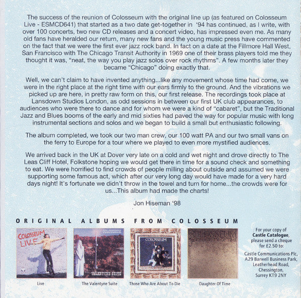 Colosseum - Those Who Are About To Die, Salute You (CD) Image