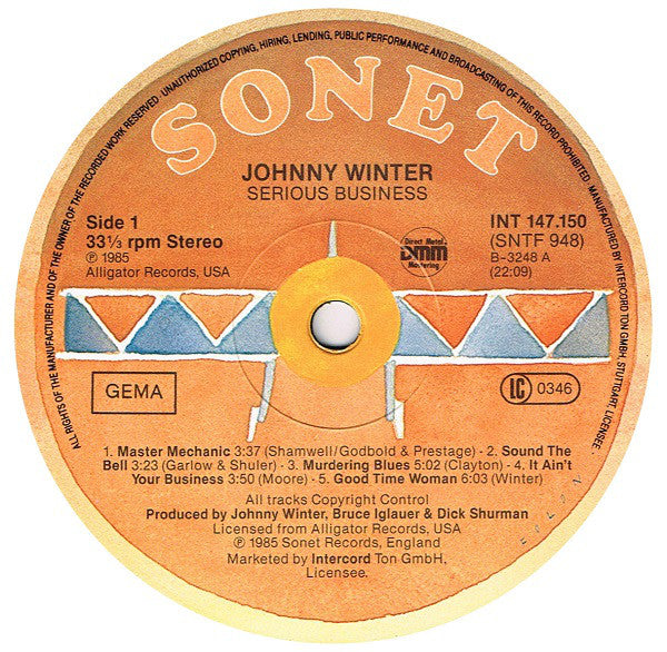 Johnny Winter - Serious Business (Vinyl) Image