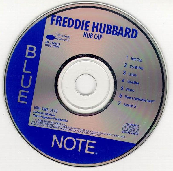 Freddie Hubbard - Hub Cap (CD) Image