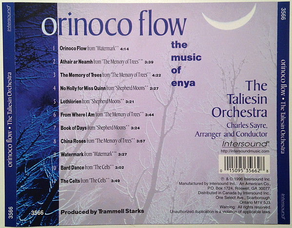 Taliesin Orchestra, The - Orinoco Flow (The Music Of Enya) (CD) Image