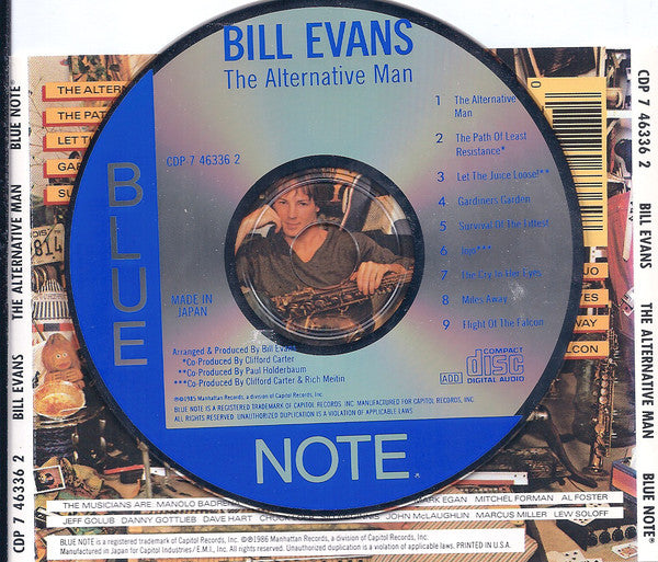 Bill Evans (3) - The Alternative Man (CD) Image
