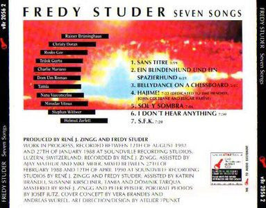 Fredy Studer - Seven Songs (CD) Image