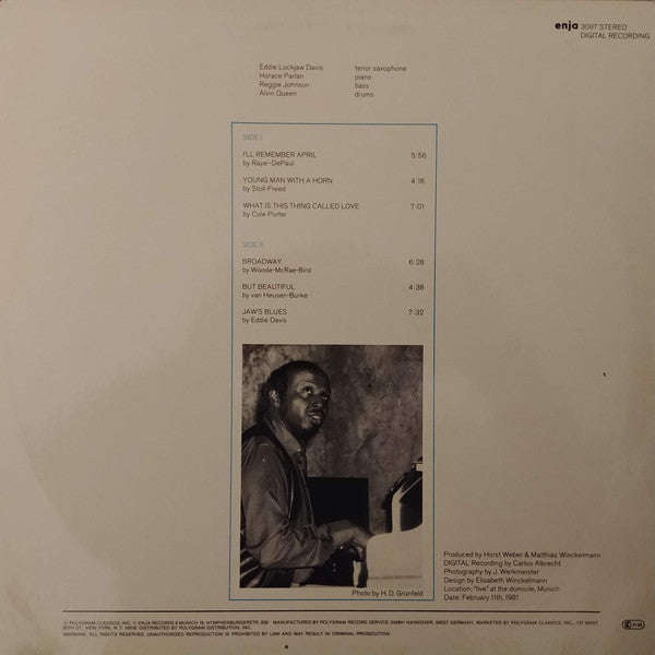 Eddie "Lockjaw" Davis - Jaw's Blues (Vinyl) Image