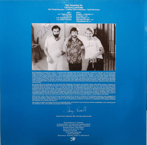 GÃ¶tz Tangerding Trio - Crystallizations (Vinyl) Image