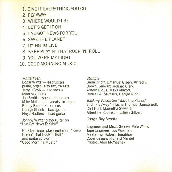 Edgar Winter's White Trash - Edgar Winter's White Trash (CD) Image