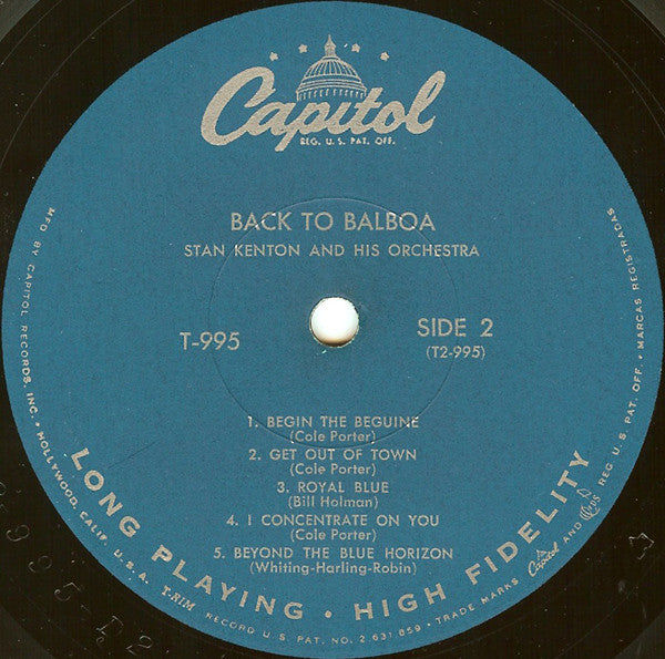 Stan Kenton - Back To Balboa (Vinyl) Image