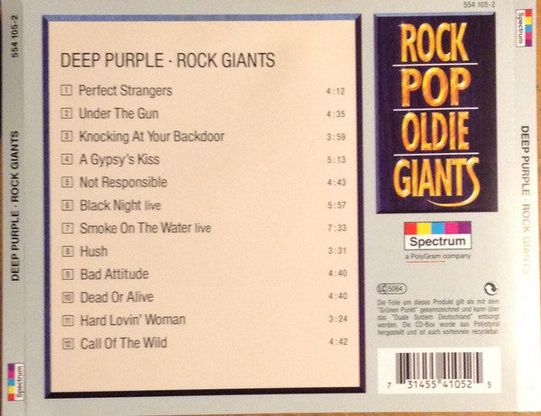 Deep Purple - Rock Giants (CD) Image