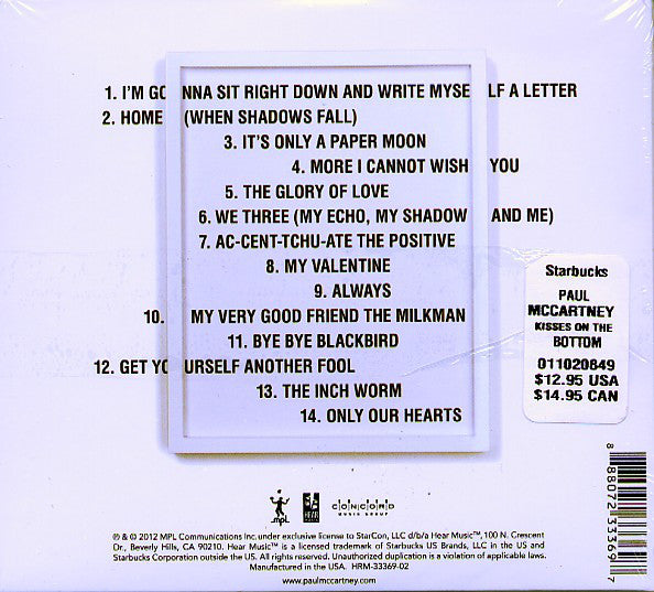 Paul McCartney - Kisses On The Bottom (CD) Image