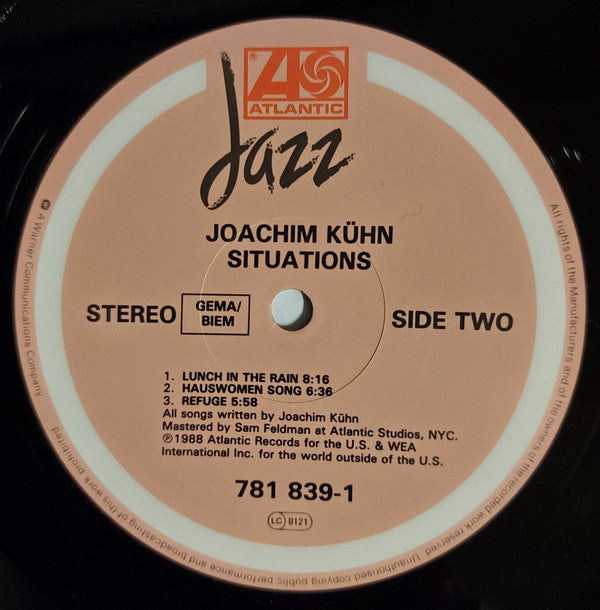 Joachim KÃ¼hn - Situations (Vinyl) Image