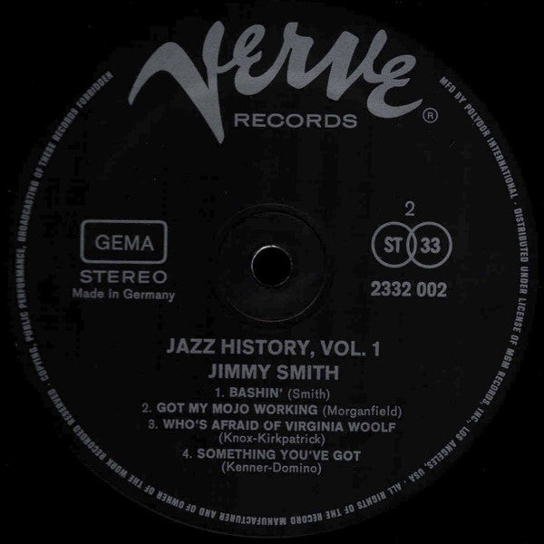 Jimmy Smith - Jazz-History, Vol. 1 (Vinyl) (2 LP) Image
