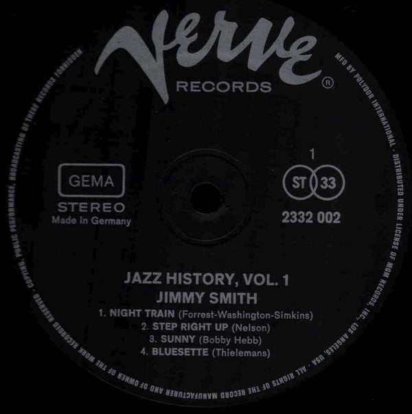 Jimmy Smith - Jazz-History, Vol. 1 (Vinyl) (2 LP) Image