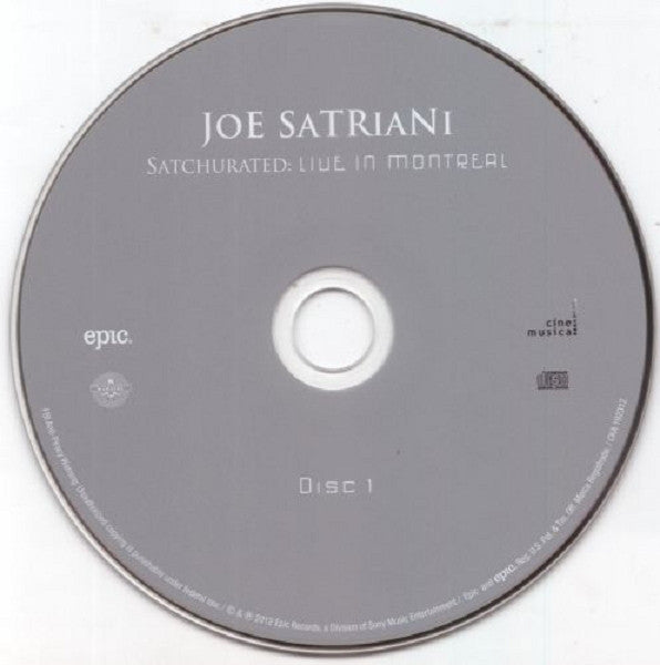 Joe Satriani - Satchurated: Live In Montreal (CD) (2 CD) Image