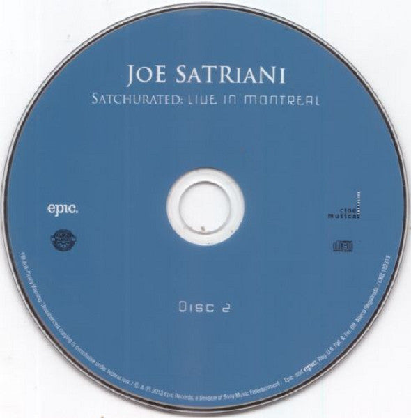 Joe Satriani - Satchurated: Live In Montreal (CD) (2 CD) Image