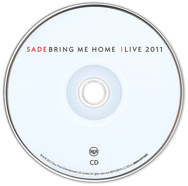 Sade - Bring Me Home | Live 2011 (CD) (2 CD) Image