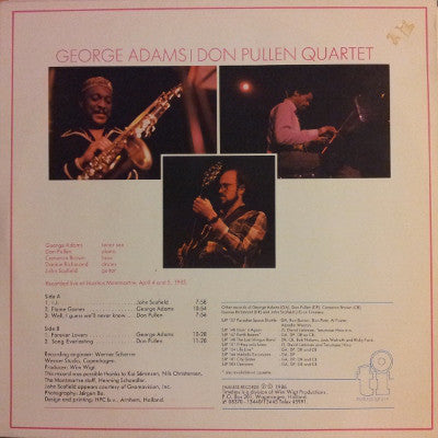 George Adams - Don Pullen Quartet - Live At Montmartre (Vinyl) Image
