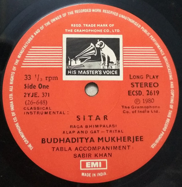 Budhaditya Mukherjee - Sitar (Vinyl) Image