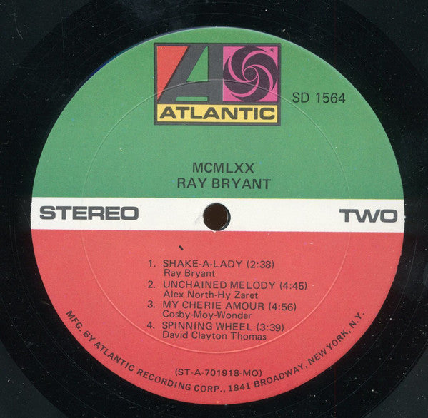 Ray Bryant - MCMLXX (Vinyl) Image