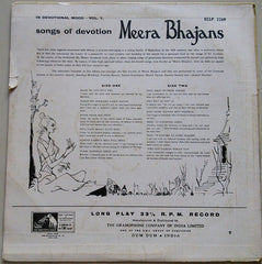 Various - Songs Of Devotion - Meera Bhajans (Vinyl) Image