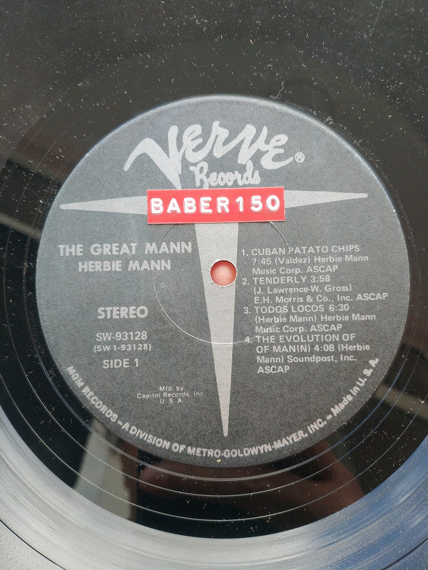 Herbie Mann - The Great Mann (Vinyl) Image
