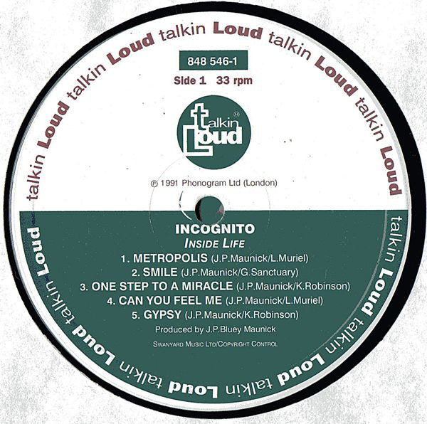 Incognito - Inside Life (Vinyl) Image