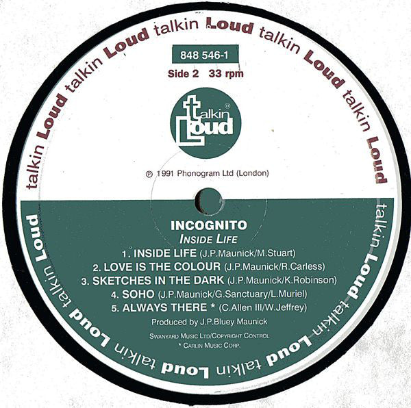 Incognito - Inside Life (Vinyl) Image