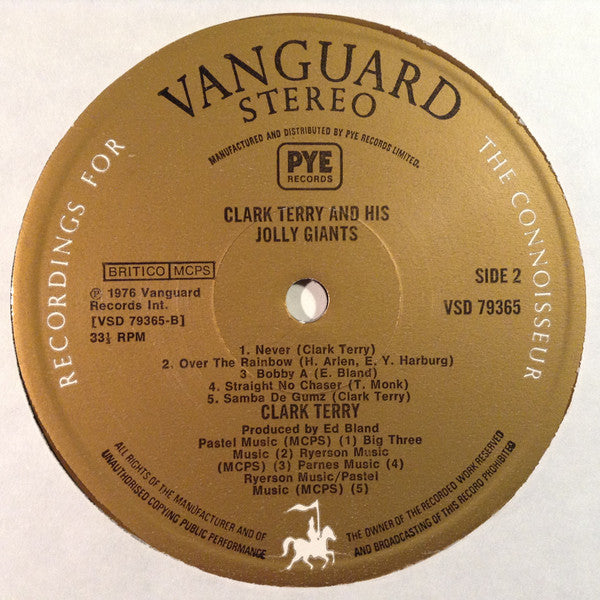 Clark Terry And His Jolly Giants - Clark Terry And His Jolly Giants (Vinyl) Image