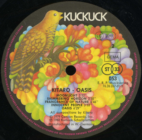 Kitaro - Oasis (Vinyl) Image