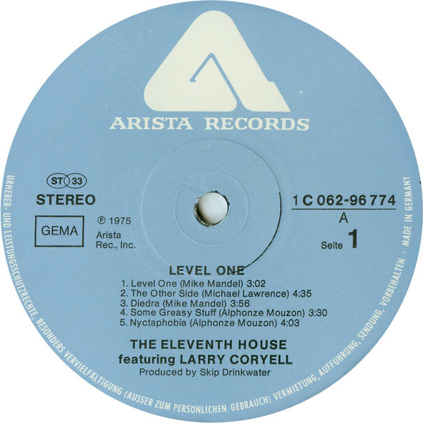 Eleventh House, The Featuring Larry Coryell - Level One (Vinyl) Image
