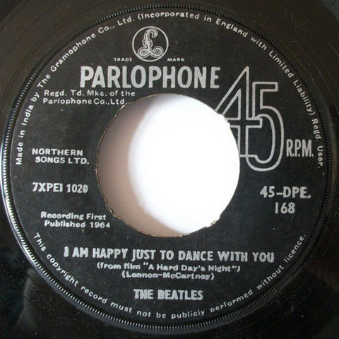 Beatles, The - I Am Happy Just To Dance With You (45-RPM) Image