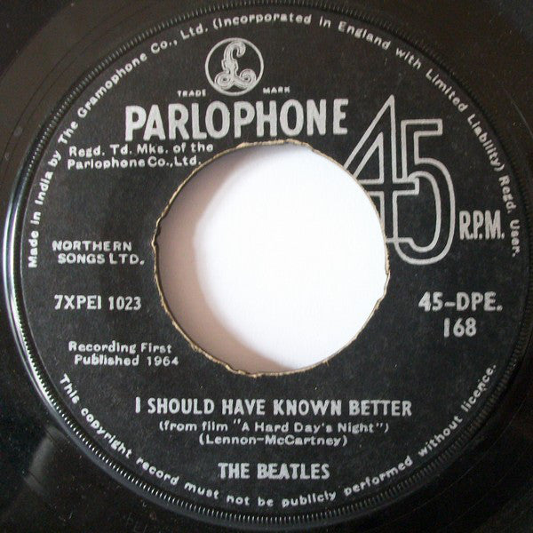 Beatles, The - I Am Happy Just To Dance With You (45-RPM) Image