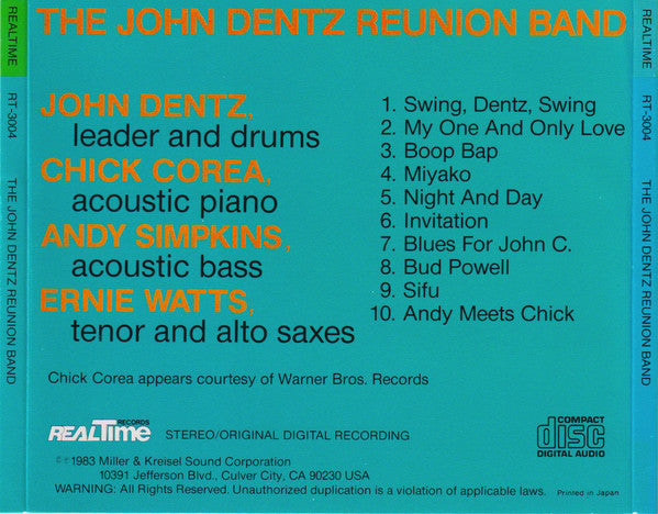 John Dentz Reunion Band, The - The John Dentz Reunion Band (CD) Image