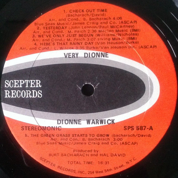 Dionne Warwick - Very Dionne (Vinyl) Image
