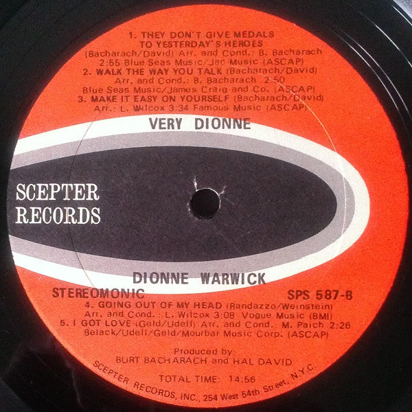 Dionne Warwick - Very Dionne (Vinyl) Image