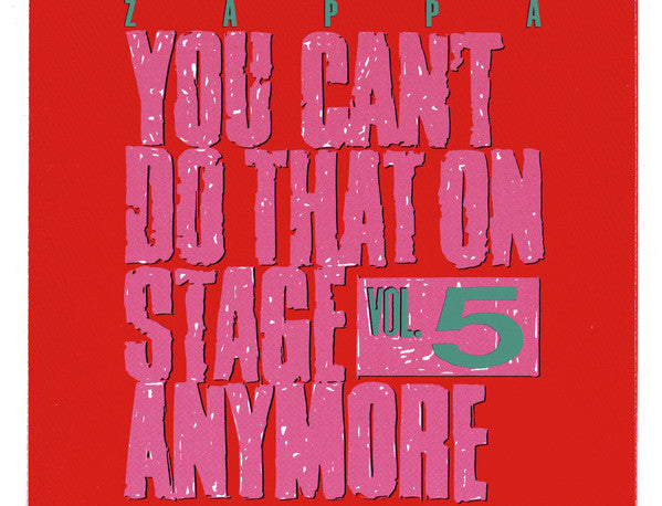 Frank Zappa - You Can't Do That On Stage Anymore Vol. 5 (CD) (2 CD) Image