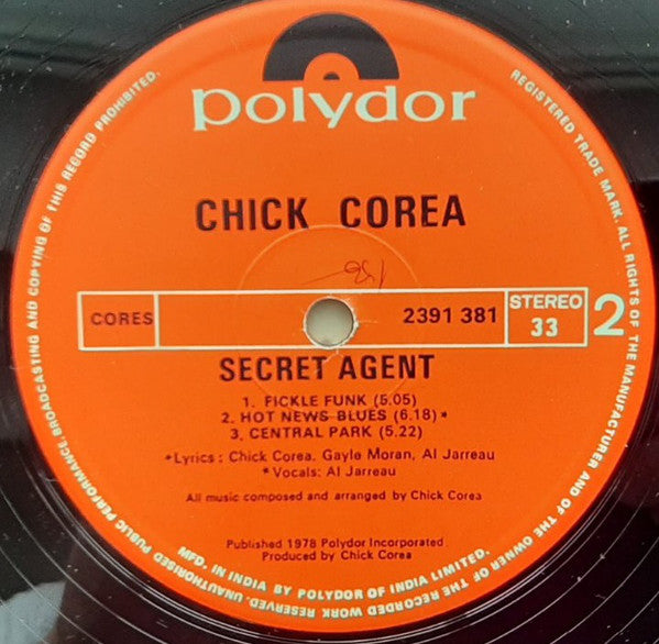 Chick Corea - Secret Agent (Vinyl) Image