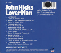 John Hicks - Lover Man (Tribute To Billie Holiday) (CD) Image