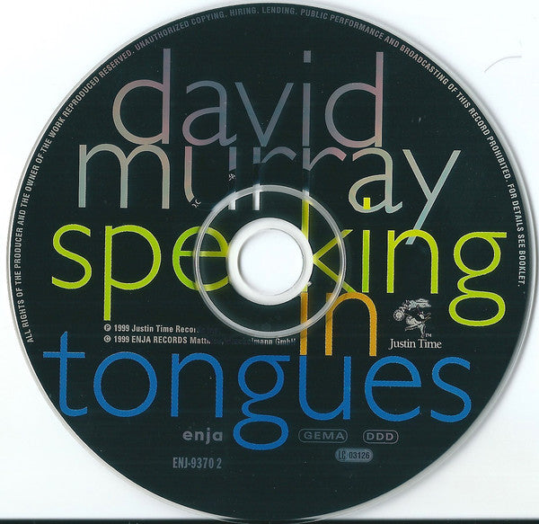 David Murray Featuring Fontella Bass - Speaking In Tongues (CD) Image