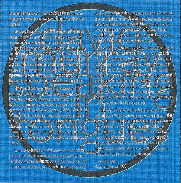 David Murray Featuring Fontella Bass - Speaking In Tongues (CD) Image