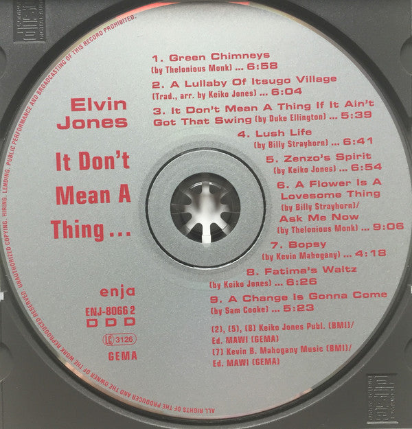 Elvin Jones - It Don't Mean A Thing... (CD) Image