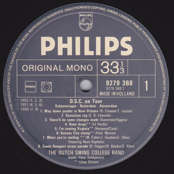 Dutch Swing College Band, The - D.S.C. On Tour (Vinyl) Image