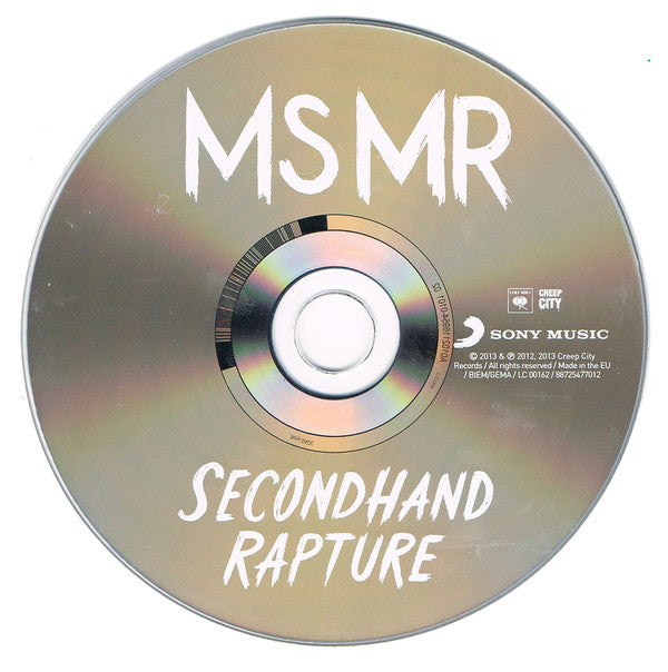 MS MR - Secondhand Rapture (CD) Image