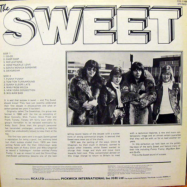 Sweet, The - The Sweet (Vinyl) Image